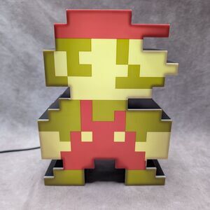 Paladone Super Mario Bros 8-Bit Pixel Light 8" Retro LED Lamp Tested NO CORD